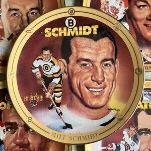 Milt Schmidt Collector Plate Legends of Hockey's Golden Era NHL 1995